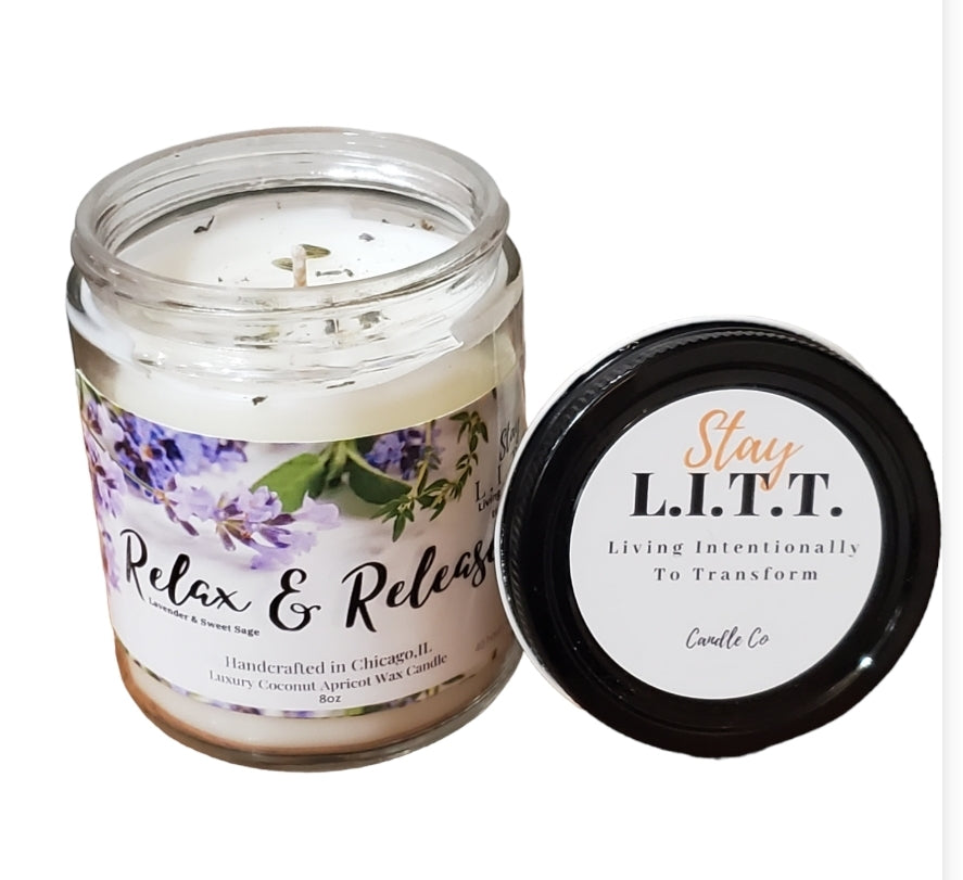 Relax & Release ~ Lavender + Sweet Sage ~Lavender Essentials for Emotional Wellness