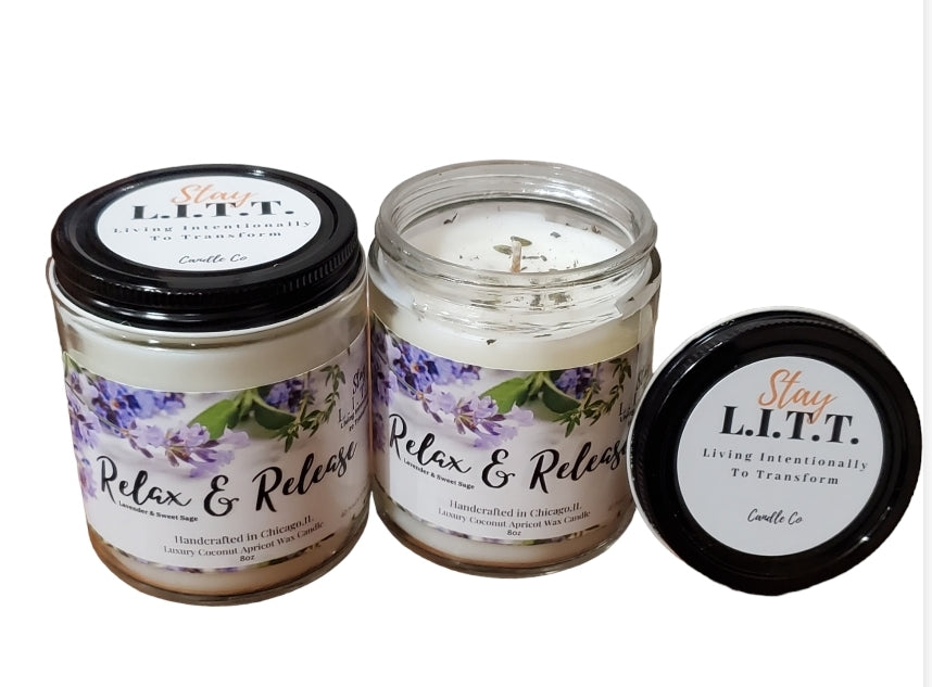 Relax & Release ~ Lavender + Sweet Sage ~Lavender Essentials for Emotional Wellness